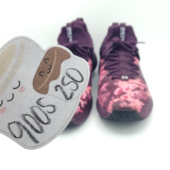 Under Armour UA HOVR Rise 2 Print Training 3024029 500 Purple womens size 10 - Picture 8 of 9